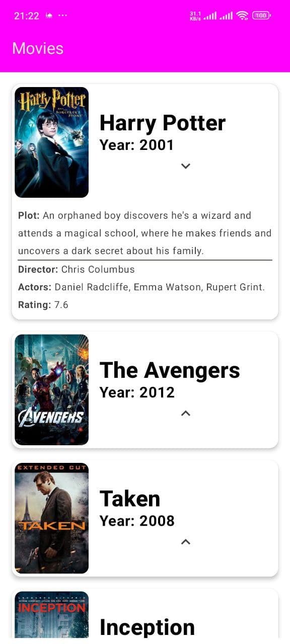 Movie App screenshot 2