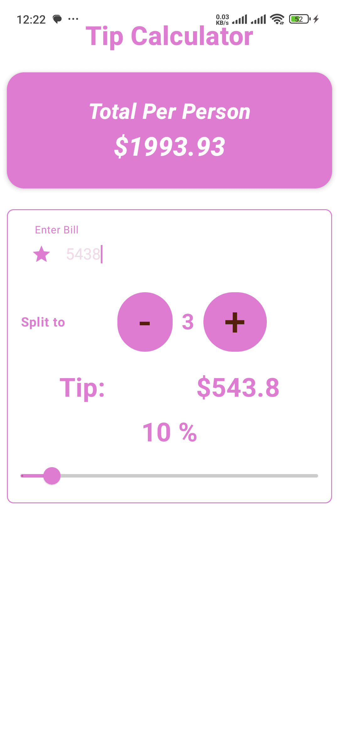 Tip Calculator screenshot 2